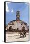 A horse-drawn cart known locally as a coche, Trinidad, UNESCO World Heritage Site, Cuba, West Indie-Michael Nolan-Framed Stretched Canvas