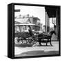 A Horse-Drawn Vegetable Cart Travels Through a Quiet Section of the French Quarter-null-Framed Stretched Canvas