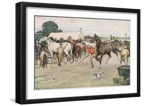 A Horse Fair... 'There Was a Great Deal of Bargaining, Running Up, and Beating Down'-Cecil Aldin-Framed Giclee Print