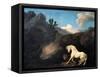 A Horse Frightened by a Lion, 1770-George Stubbs-Framed Stretched Canvas