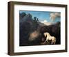 A Horse Frightened by a Lion, 1770-George Stubbs-Framed Giclee Print