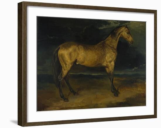 A Horse Frightened by Lightning, Ca 1814-Théodore Géricault-Framed Giclee Print