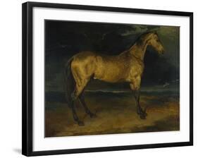 A Horse Frightened by Lightning, Ca 1814-Théodore Géricault-Framed Giclee Print