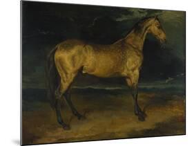 A Horse Frightened by Lightning, Ca 1814-Théodore Géricault-Mounted Giclee Print