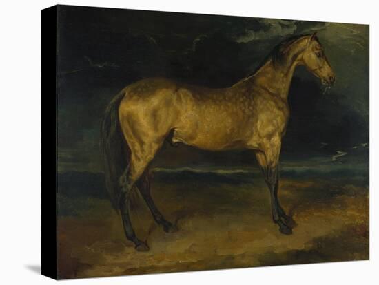 A Horse Frightened by Lightning, Ca 1814-Théodore Géricault-Stretched Canvas