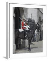 A Horse Guard in Whitehall, London, England, United Kingdom, Europe-James Emmerson-Framed Photographic Print