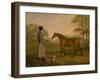 A Horse in a Landscape with the Groom, David, Bennet, 1805-Edwin W. Cooper-Framed Giclee Print