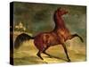 A Horse in a Landscape-Alfred Dedreux-Stretched Canvas