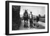 A Horse Pulling a Canal Barge, 1926-1927-null-Framed Giclee Print