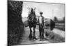 A Horse Pulling a Canal Barge, 1926-1927-null-Mounted Giclee Print