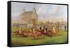 A Horse Race in Victoria Park, 1874-Edward Benjamin Herberte-Framed Stretched Canvas