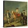 A Horse Ride-Pietro Longhi-Stretched Canvas