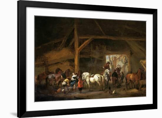 A Horse Stable-Philips Wouwerman-Framed Premium Giclee Print