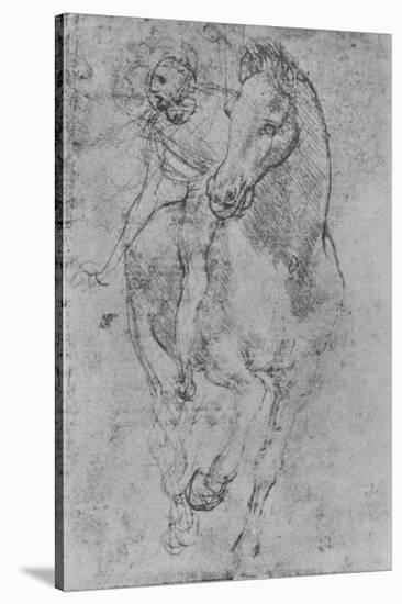 'A Horseman', c1480 (1945)-Leonardo Da Vinci-Stretched Canvas