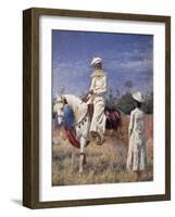 A Horseman in Jaipur, 1881-Vasili Vasilyevich Vereshchagin-Framed Giclee Print
