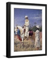 A Horseman in Jaipur, 1881-Vasili Vasilyevich Vereshchagin-Framed Giclee Print