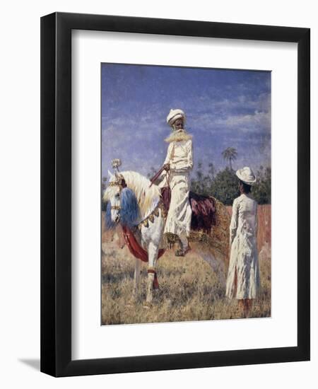 A Horseman in Jaipur, 1881-Vasili Vasilyevich Vereshchagin-Framed Premium Giclee Print