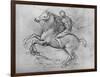 'A Horseman Trampling on a Fallen Foe', c1480 (1945)-Leonardo Da Vinci-Framed Giclee Print