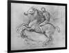 'A Horseman Trampling on a Fallen Foe', c1480 (1945)-Leonardo Da Vinci-Framed Giclee Print
