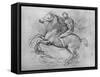 'A Horseman Trampling on a Fallen Foe', c1480 (1945)-Leonardo Da Vinci-Framed Stretched Canvas