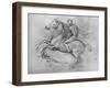 'A Horseman Trampling on a Fallen Foe', c1480 (1945)-Leonardo Da Vinci-Framed Giclee Print