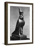 A Horus Falcon with King Nectanebo I (380 Bc-362 B), C370 BC-null-Framed Giclee Print