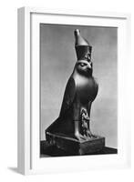 A Horus Falcon with King Nectanebo I (380 Bc-362 B), C370 BC-null-Framed Giclee Print