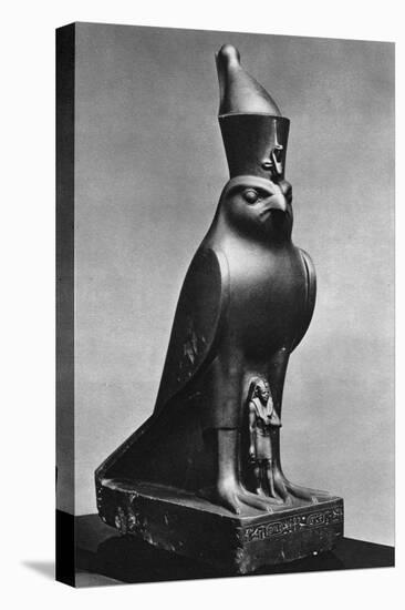 A Horus Falcon with King Nectanebo I (380 Bc-362 B), C370 BC-null-Stretched Canvas