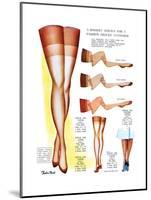 A Hosiery Service for Fashion Frocks' Customer-Fashion Frocks-Mounted Art Print