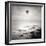 A Hot Air Balloon Floating Above the Sea-Trigger Image-Framed Photographic Print