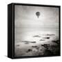 A Hot Air Balloon Floating Above the Sea-Trigger Image-Framed Stretched Canvas