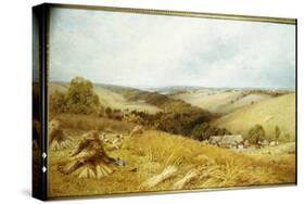 A Hot Day in the Harvest Field-William W. Gosling-Stretched Canvas