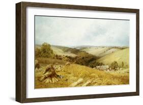 A Hot Day in the Harvest Field-William W. Gosling-Framed Giclee Print