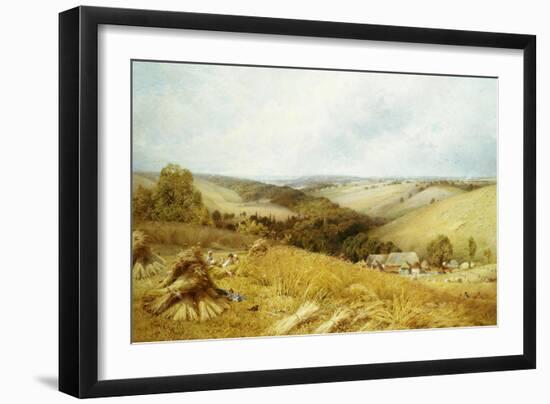 A Hot Day in the Harvest Field-William W. Gosling-Framed Giclee Print