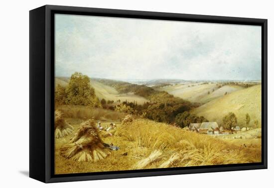 A Hot Day in the Harvest Field-William W. Gosling-Framed Stretched Canvas