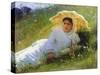 A Hot Day (On the Grass. Midda), 1883-Ivan Kramskoy-Stretched Canvas