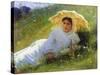 A Hot Day (On the Grass. Midda), 1883-Ivan Kramskoy-Stretched Canvas