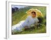 A Hot Day (On the Grass. Midda), 1883-Ivan Kramskoy-Framed Giclee Print