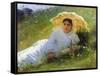 A Hot Day (On the Grass. Midda), 1883-Ivan Kramskoy-Framed Stretched Canvas