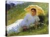 A Hot Day (On the Grass. Midda), 1883-Ivan Kramskoy-Stretched Canvas