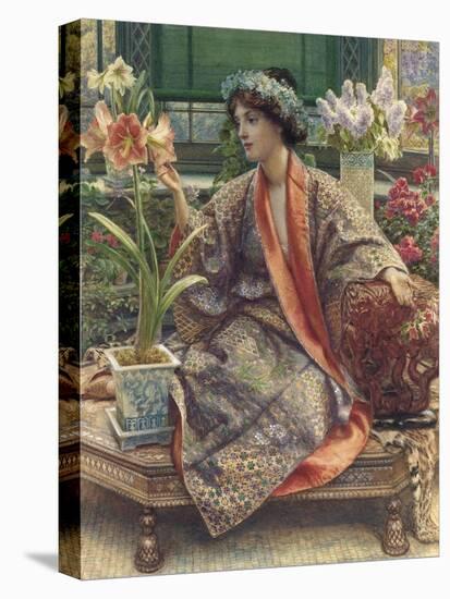 A Hot-House Flower, 1909 (Watercolour, Bodycolour, Gum Arabic, Heightened with Gold)-Sir Edward John Poynter-Stretched Canvas