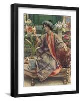 A Hot-House Flower, 1909 (Watercolour, Bodycolour, Gum Arabic, Heightened with Gold)-Sir Edward John Poynter-Framed Giclee Print