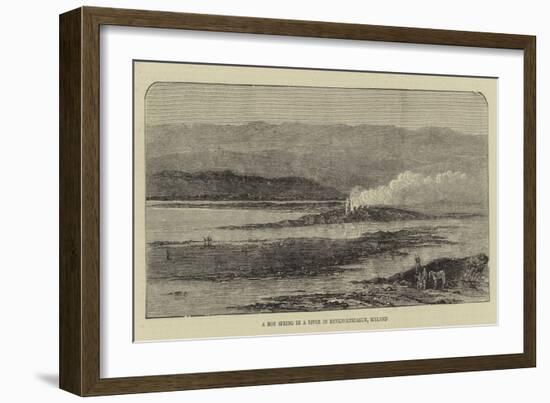 A Hot Spring in a River in Reykholtsdalur, Iceland-null-Framed Giclee Print