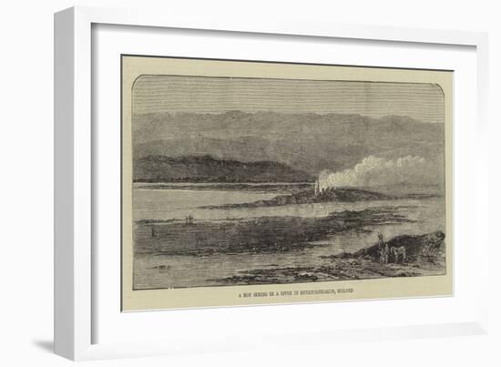 A Hot Spring in a River in Reykholtsdalur, Iceland-null-Framed Giclee Print