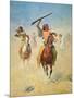 A Hot Trail-Charles Shreyvogel-Mounted Art Print