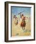 A Hot Trail-Charles Shreyvogel-Framed Art Print