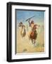 A Hot Trail-Charles Shreyvogel-Framed Art Print