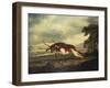 A Hound Attacking a Stag, 1769-Herri Met De Bles-Framed Giclee Print