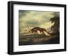 A Hound Attacking a Stag, 1769-Herri Met De Bles-Framed Giclee Print