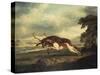 A Hound Attacking a Stag, 1769-Herri Met De Bles-Stretched Canvas